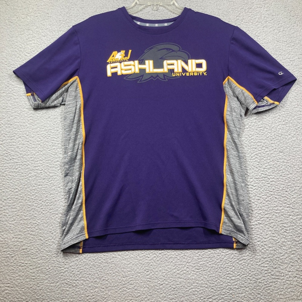 Ashland University Eagles T Shirt Mens XL Purple‎ Graphic Activewear Champion